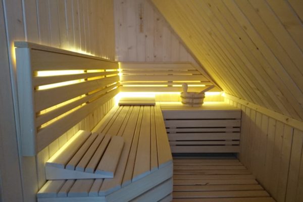 Saunas con luz interior