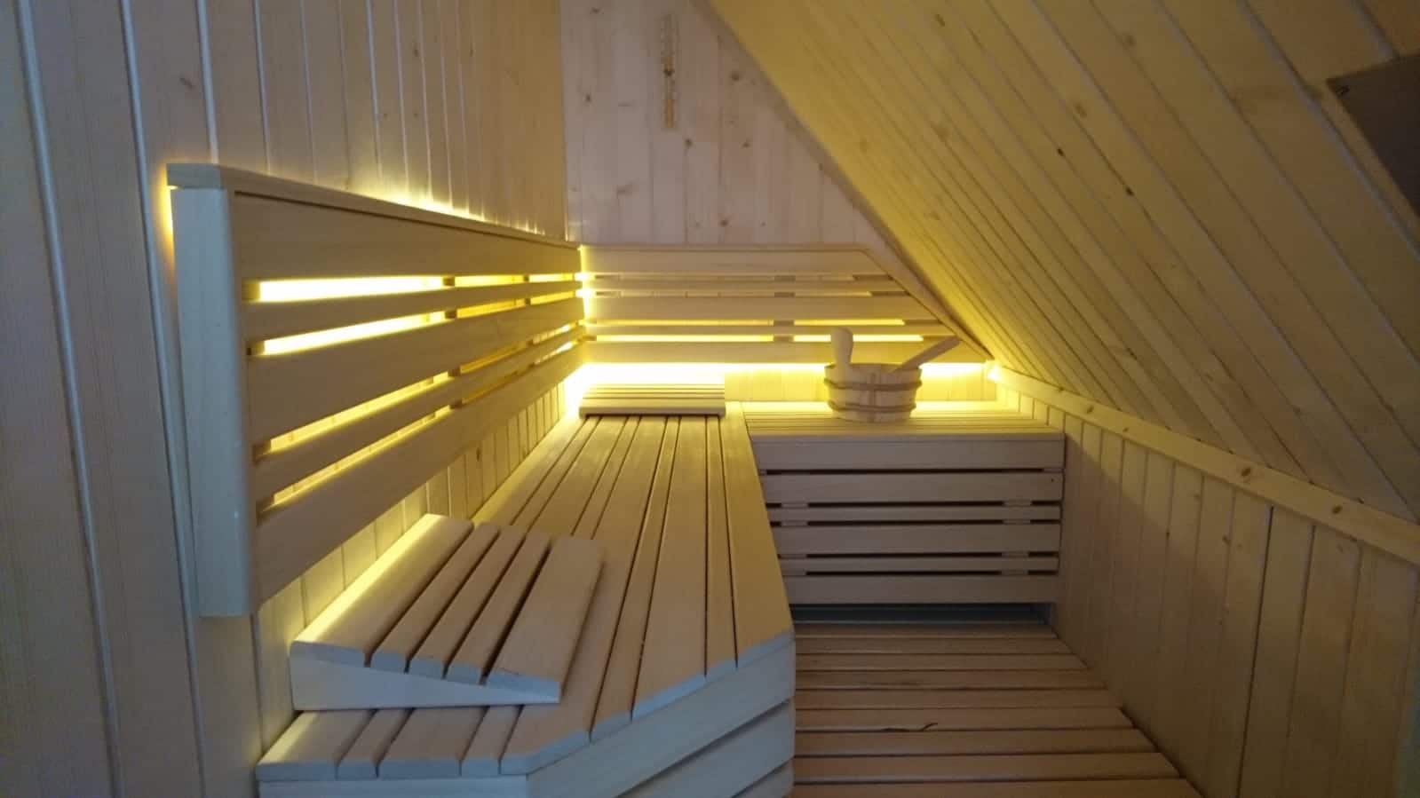 Saunas con luz interior